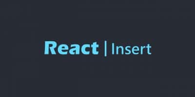 React insert