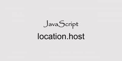 javascript location.host