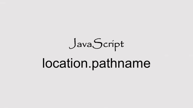javascript location.pathname
