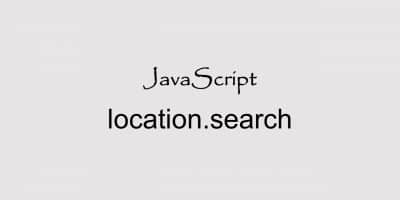 javascript location.search