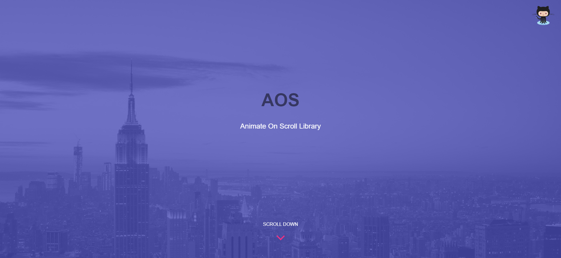 AOS (Animate On Scroll) 網頁滾動觸發動畫庫官方展示