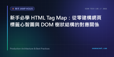 新手必學 HTML map 標籤：從零建構影像地圖（Image Map）與 DOM 樹狀結構的對應關係 特色圖片