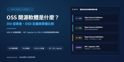Open Source (OSS) 是什麼？OSI 促進會、OSD 開源定義 10 大規範與開源軟體授權比較 特色圖片